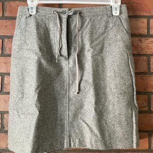 Ann Taylor Gray Pencil Skirt Size 2 Wool Business Casual
